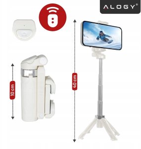 Selfie Stick Mini Tripod stabilny kompaktowy lekki Kijek do Selfie i Statyw Rozkładany 360 z Pilotem Bluetooth 10m, Stojak do Z 3