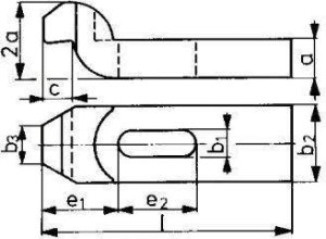 Łapa dociskowa DIN6316 6,6x60mm AMF 2