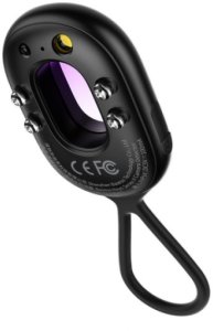 Wykrywacz ukrytych kamer Baseus Heyo Series II z alarmem i mini latarką + kabel Baseus Simple USB-A - USB-C – czarny 2