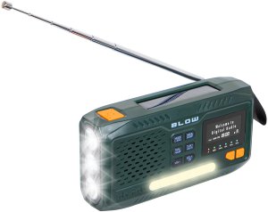 77-559# Radio przenośne analogowe am/fm/dab/bt blow ra19 solarne na korbkę 105