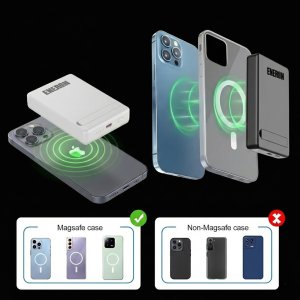Powerbank Eneron 20W Bezprzewodowy Magnetyczny do MagSafe 10000 mAh Czarny (PB-20W-10K-B) 8