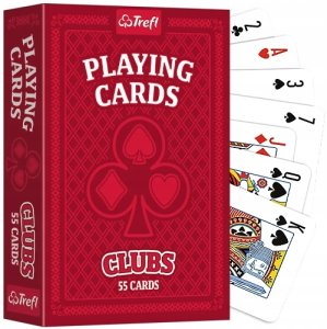 KARTY DO GRY 55 TREFL CLUBS PUD 8