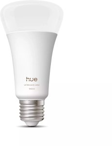 Philips Hue Smart LED A67 Bulb, White and Color Ambiance, E27 Base, 11.8W, Full Spectrum Light 1000K-20000K, 1600 Lumens, Dimmable, Works with Alexa, Google Assistant, and Apple Home, 1 Pack 2