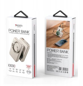 Yesido Powerbank YP60 10 000 mAh 22.5W USB-A + USB-C PD20W + 15W MagSafe, ZŁOTY 3