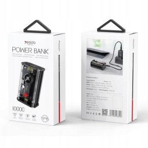 Powerbank 4kom.pl Yesido Powerbank YP35 10 000 mAh 22.5W + PD20W, LED, PRZEŹROCZYSTY 2