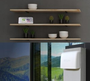 IQAir AirVisual miernik jakości powietrza do wnętrz PM2.5 CO2 AQI monitor 4