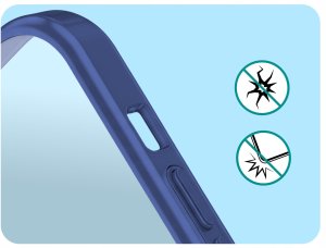 Hello Case Etui Do Apple iPhone 16e (Do Magsafe, Granatowe, Metal, Case, Ochronne) 5