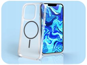 Hello Case Etui Do Magsafe Do Apple iPhone 16 Pro Max (Clear, Szary Magnes, Pancerne) 5