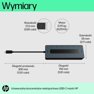 HP Universal USB-C Multiport Hub, 50H55AA 3