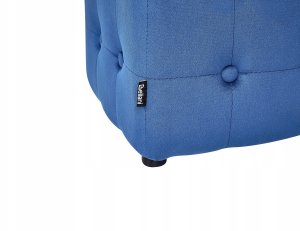 Puf welurowy 36 x 36 x 39 cm niebieski WISCONSIN 5