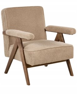 Fotel EVJE Boucle Piaskowy 4