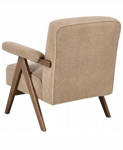Fotel EVJE Boucle Piaskowy 7