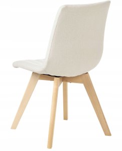 Zestaw 2 krzeseł do jadalni CALGARY Złamana biel 6