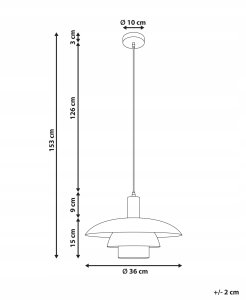 Lampa wisząca HILBA Metal Biały 3
