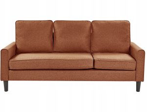 Sofa 3-osobowa z otomaną złoty brąz AVESTA 7