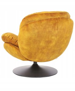 Fotel obrotowy NOLVIK Welur Musztardowy 5