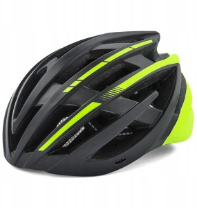 Kask rowerowy MTB Wozinsky z tylną lampką USB M - czarno-żółty 2