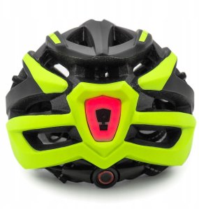 Kask rowerowy MTB Wozinsky z tylną lampką USB M - czarno-żółty 6