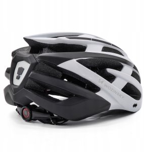 Kask rowerowy MTB Wozinsky z tylną lampką USB L - czarno-biały 4
