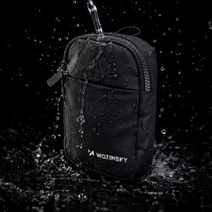 Wozinsky Mini saszetka na ramię WMS-W1 dwukomorowa na telefon unisex - czarna 3