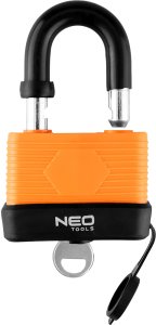 Neo Kłódka wodoodporna, laminowana osłona gum. 65mm 88