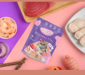 MOOCHIE Hairball Control With Prawn 70g redukcja kuli włosowych 4