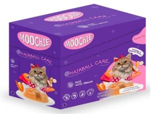 MOOCHIE Hairball Control With Prawn 70g redukcja kuli włosowych 5