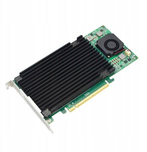 Kontroler 4x SSD NVMe M.2 do PCIe 3.0 x16 PEX8747 bez bifurkacji Windows macOS Linux RedHat 2