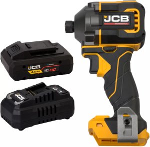 JCB Professional 18V Zakrętarka Udarowa 230Nm Ładowarka 4.5A Akumulator 4Ah 3