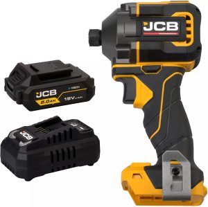 JCB Professional 18V Zakrętarka Udarowa 230Nm Ładowarka 4.5A Akumulator 2Ah 3