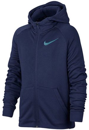 Nike Bluza juniorska B NK Dry Hoodie FZ FLC niebieska r. L (856135 429) 1