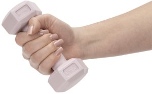 Actiget Ciężarki 2x0,5kg hexagonalne do ćwiczeń fitness hantle zestaw 2 szt. jasny róż UNIWERSALNY 6