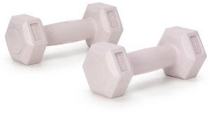 Actiget Ciężarki 2x0,5kg hexagonalne do ćwiczeń fitness hantle zestaw 2 szt. jasny róż UNIWERSALNY 8