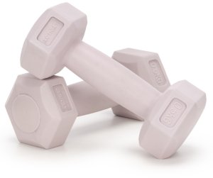 Actiget Ciężarki 2x0,5kg hexagonalne do ćwiczeń fitness hantle zestaw 2 szt. jasny róż UNIWERSALNY 9