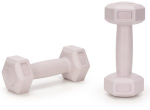 Actiget Ciężarki 2x0,5kg hexagonalne do ćwiczeń fitness hantle zestaw 2 szt. jasny róż UNIWERSALNY 10