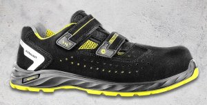 Sandały ochronne VM FOOTWEAR Edmonton 2275-S1PL ESD, rozm. 41, czarno-żółte 6
