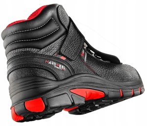 Trzewiki ochronne VM FOOTWEAR Bolton 5080-S3L, rozm. 45, czarno-czerwone 7