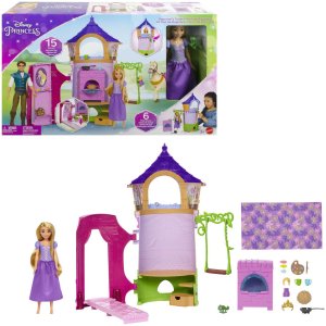 Mattel DISNEY wieża Roszpunki + lalka HMV99 /1 5