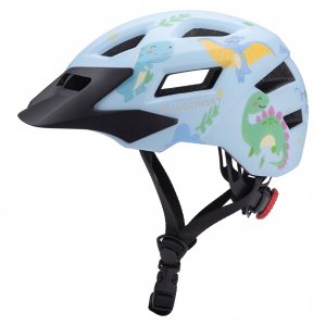 Kask rowerowy dziecięcy MTB Wozinsky z odpinanym daszkiem XS - jasnoniebieski 2