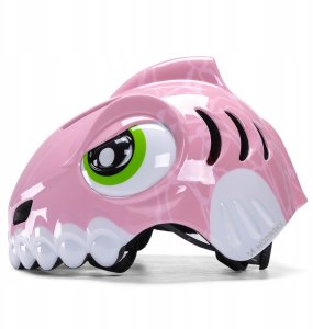 Kask rowerowy dziecięcy Wozinsky motyw dinozaur S - różowy 3