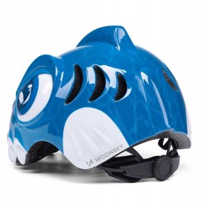 Kask rowerowy dziecięcy Wozinsky  motyw dinozaur S - niebieski 3