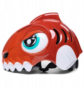 Kask rowerowy dziecięcy Wozinsky motyw dinozaur S - czerwony 4