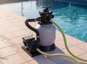 Lehmann HG 1 Pompa piaskowa do basenu filtrująca manometr 8000 l/h panel 8