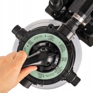 Lehmann HG 1 Pompa piaskowa do basenu filtrująca manometr 8000 l/h panel 9