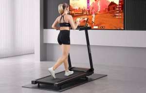 Składana bieżnia elektryczna DeerRun A1 Pro Move + (czarna) 6