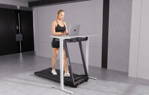 Składana bieżnia elektryczna DeerRun A1 Pro Move + (czarna) 7