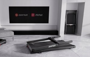 Składana bieżnia elektryczna DeerRun A1 Pro Move + (czarna) 10