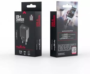 Maxlife ładowarka sieciowa MXTC-11 1x USB 2,1A czarna 3
