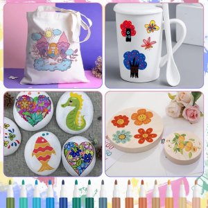 Extralink | Zestaw markerów akrylowych 12 kolorów | do malowania 12 szt 3