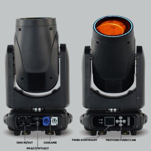 Lampa studyjna Krups Głowa ruchoma SLR-BEAM 12R 295W RING pryzmat zoom Lucendi one size 11